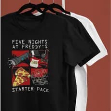 Camiseta Five Nights Pizza Algodão Unissex