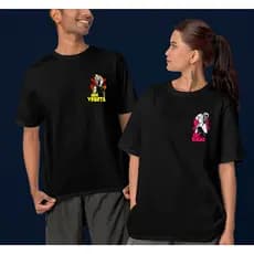 Camisetas Kit Casal Bulma + Vegeta Dragon Ball ALL BLACK Algodão Unissex