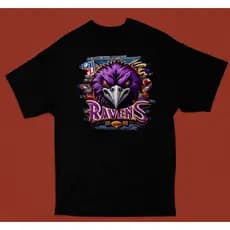 Camiseta Ravens NFL Algodão Unissex