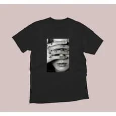 Camiseta Jungkook JK Mãos BTS Kpop Algodão Unissex