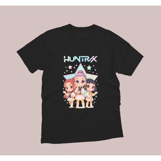 Camiseta Kpop Huntrix 100% Algodão Unissex