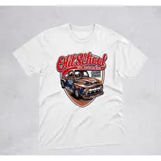 Camiseta Carro Old School Carro Personalizado 100% Algodão  Unissex