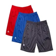 3 Bermuda Short Dry Fit Refletivo Com Zíper Masculina Casual- Treino - Academia - Esportes -Corrida