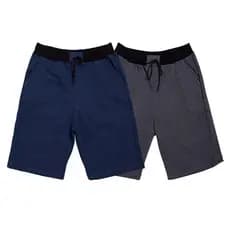 Kit 2 Bermudas Moletom Masculina Casual Básica Com Amarração Shorts Treino Academia