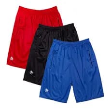 3 Bermuda Short Dry Fit Refletivo Com Zíper Masculina Casual- Treino - Academia- Exercícios- Corrida