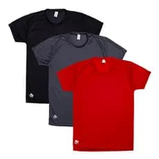 3 Camisetas Dry Fit Masculina Casual - Treino - Academia - Esportes - Exercícios - Corrida - Futebol