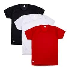 3 Camisetas Dry Fit Masculina Casual - Treino - Academia - Esportes - Exercícios - Corrida - Futebol