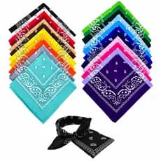 3 Bandanas Em Poliéster Estampadas Escolha as Cores Lenços Bandana