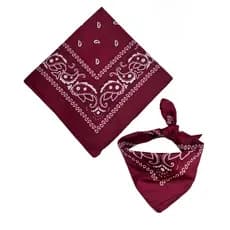 Bandana Vinho Lenço Estampado Moda Rock Máscara