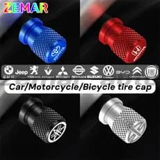 2/4 Unidades Tampas De Válvula De Pneu De Carro Automotivo Motocicleta Bicicleta Tampa Metal Acessório Universal Para Co
