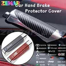 Capa De Freio De Mão De Carro Estilo Fibra De Carbono Manga Decoração Protetora SUV Acessório Universal Para HR-V Fit Ci