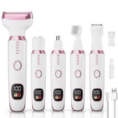 Kit de Beleza tela de LEDCompleto Depilador Elétrico 5 em 1 Aparador para Sobrancelha Axila Corpo-M7
