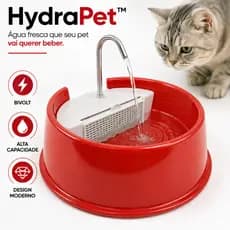 Fonte Automática de Água HydraPet™ para Gatos e Cachorros Bivolt | Bebedouro Silencioso Alta Capacidade Design Moderno