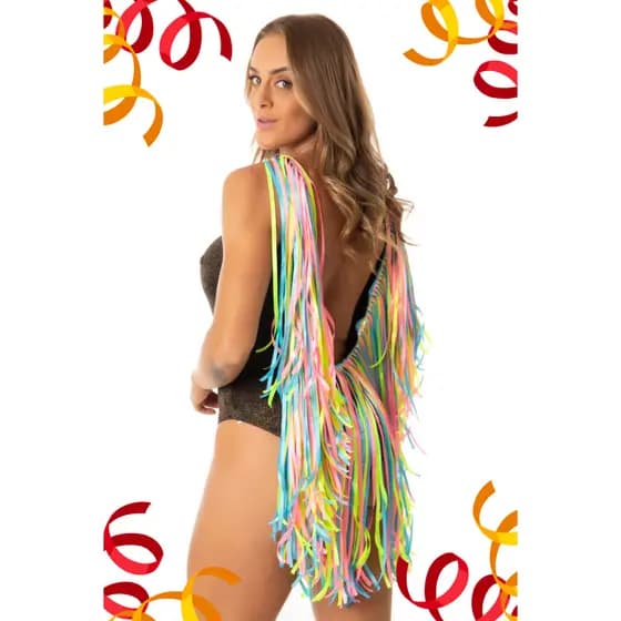 body de fitas para carnaval