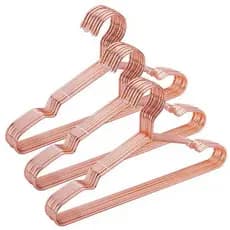 Kit 10 Cabides Adulto Cor Rose Gold Arame Metal Tintureiro Primicias DONG