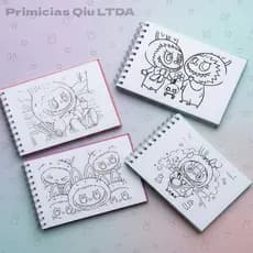 Bob Good Labub Capivaras Livro de Capa Dura de Colorir Animais Fofos Com 48 Folhas DONG