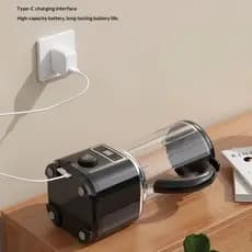 Mini Liquidificador Portátil 1L 60W Recarregável Usb Display Led Sucos, Shakes e Vitaminas DONG