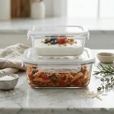 Conjunto Potes De Vidro Hermético Borossilicato Resistente A Temperaturas Design Elegante E Prático