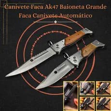 Canivete Faca Ak47 Baioneta Faca Canivete Automático