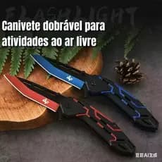 Canivete Faca para frutas, para uso doméstico Semi Automático Albatroz 21cm com Clip