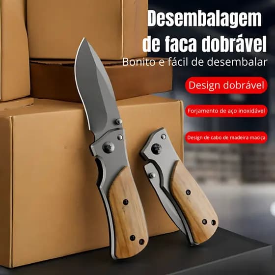 Canivete Saque Rapido Semi Automatico Com Clip