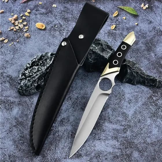 Faca Japonesa Yukio 6" Full Tang Aço Nibe + Bainha