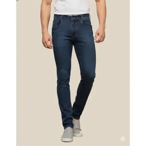 Calça Jeans Slim Fit Masculina Street Urbana Com Elastano Premium Casual Original Promoção Barata