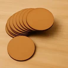 Base MDF 15cm Redonda 50 Unidades Porta Copos Artesanato