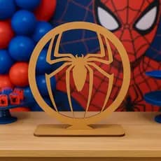 50 Centro de Mesa Homem-Aranha MDF Personalizado Decoração Infantil Festa Temática Super Heróis
