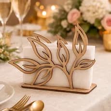 Porta Guardanpo Floral Linda Decoração Mesa Festa Casamento Aniversários em Madeira MDF