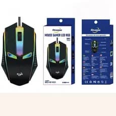 Mouse Gamer RGB DPI 1200 com Fio MO-W-V02 1 unidade - Atomo