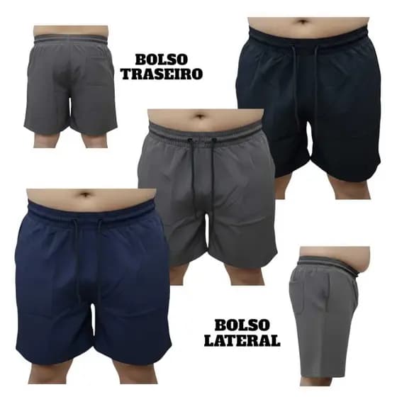 SHOR PLUS ZISE tactel com elastano g1 g2 g3 g4 grande grandão