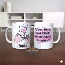 Caneca Personalizada de Porcelana Irmã