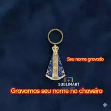 Chaveiros Nossa Senhora Aparecida em aço inoxidável, chaveiro N. S. Aparacida abridor de garrafa