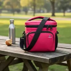 bolsa térmica grande com alça impermeável Feminina Masculina fitness passeio Trabalho Escola