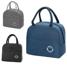 Bolsa Térmica Lancheira Marmita Com Bolso Lateral Para Trabalho Escola Reforçada Cores Sortidas