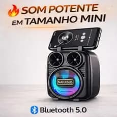 Caixa de Som Bluetooth Potente Radio Fm recarregável Kimiso