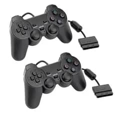 Kit 2 Controles Play Ps2 Com Fio Playstation 2 Manete Joystick