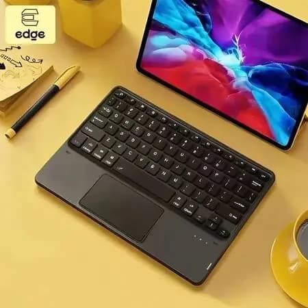 Teclado Bluetooth com Touchpad Universal Teclado Sem Fio para Android iOS Windows Tablet e PC