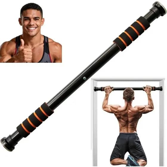 Barra Fixa de Porta para Exercícios Ajustável 63 a 96 CM Crossfit Calistenia Fitness Força