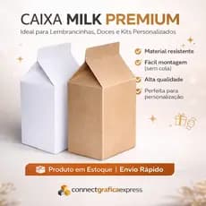 Caixa Milk Branca ou Kraft Premium Ideal para Lembrancinhas Artesanato e Personalizado que Encantam