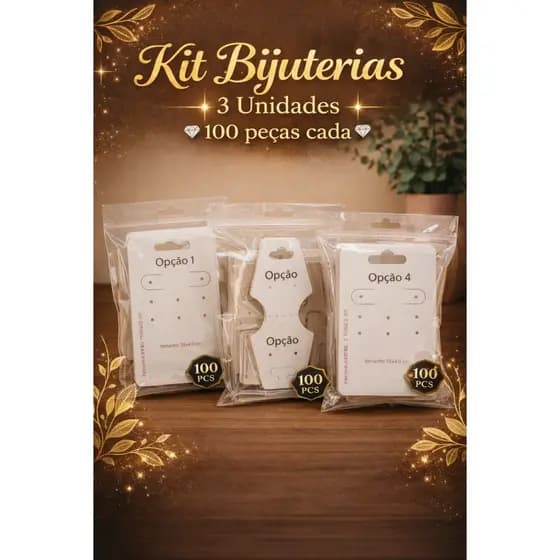 Kit Tags para Bijuterias | Joias  Personalizadas | Alta Qualidade - Kit Cartela Profissional