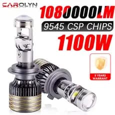 1100W 1080000LM H7 H4 Canbus Farol Do Carro Mini Lente H11 H8 9005 9006 HB3 HB4 LED Lâmpada Projetor 6000K Auto Motocicl
