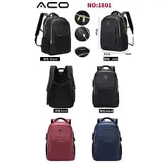 Mochila Bolsa Masculina Feminina Semi Impermeável Notebook Reforçada Resistente Antifurto Cadeado Saída USB （NO ：1801）