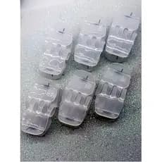 Presilhas de cabelo femininas casuais para uso diário Kit com 12 unidades Transparente