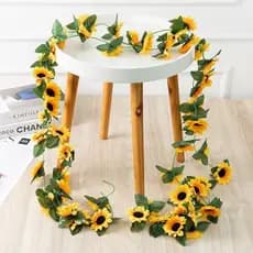 Corrente de girassol 12 flores --3559