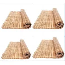 Kit com 10 Esteiras de Palha Taboa Natural , Fardo 1,70 x 1,00, Forro Pergolado, Deitada , Tatame