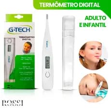 Termometro Digital G-TECH Clinico Adulto e Infantil com Protetor de Acrílico