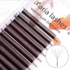 Cílios Maria Sasha 4D M curvatura M Fios Marrom/Brown Efeito Fox eyes delineador lash designer volume extensão de cílios