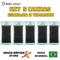 5D Extensão de Cílios kit 5 caixas Cílios Bella Moça 5D W Volume Egípcio lash designer
